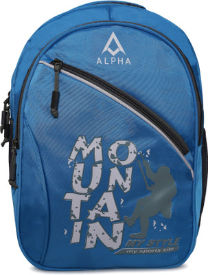 

ALPHA TRENDS Light Weight & Durable with Integrated Rain Cover 19 L Laptop Backpack(Blue)
