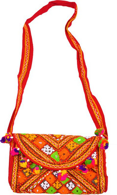 

Oxytrends Kutch handmade embroidery with small mirror work Sling Bag(Multicolor, 5 L)