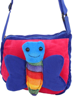 

Aliado Faux Fur Blue And Pink Coloured Zipper Closure Sling Bag Plush Bag(Blue, 5 inch)