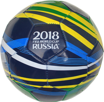 

FIFA World Cup Russia Strike Football - Size: (Pack of 1, Multicolor, Nevy blue;green;yellow