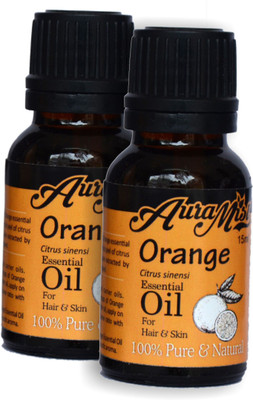 

AuraMist Aura Mist Orange 100% Pure And Natural Therapeutic Essential Oil - 15ml*2=30ml(30 ml)