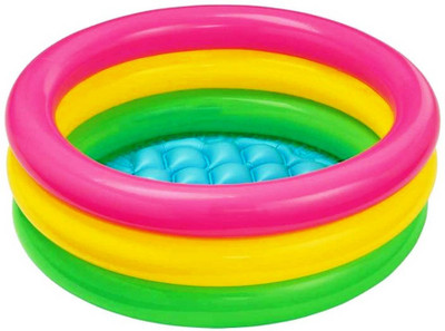 

FEMININE STYLE Kids Swimming and Sunset Glow Pool 2 FEET Inflatable Pool(Multicolor)