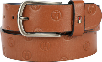 

Tommy Hilfiger Men Brown Genuine Leather Belt, Tan
