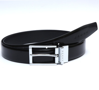 

Cross Men Formal Black Genuine Leather Belt