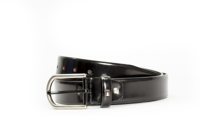 

Tommy Hilfiger Men Blue Genuine Leather Belt, Black