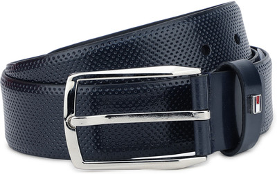 

Tommy Hilfiger Men Casual Blue Genuine Leather Belt, Navy