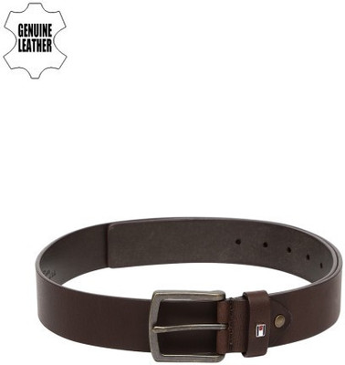 

Tommy Hilfiger Men Casual Tan Genuine Leather Belt, Brown