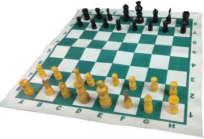 

Monika Sports foldable chess with wooden pawns Board Game