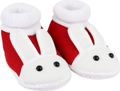 

Neska Moda Rabbit 6 To 18 Month Baby Booties(Toe to Heel Length - 12 cm Red)