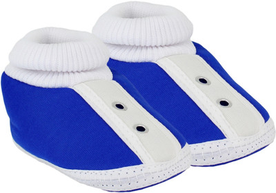

Neska Moda Stud 0 To 12 Month Baby Booties(Toe to Heel Length - 11 cm Blue)