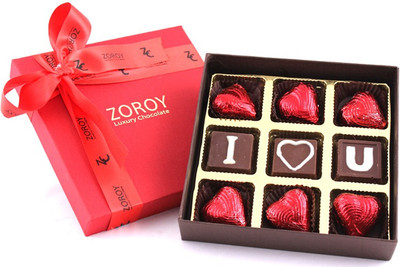 

Zoroy Luxury Chocolate Box of 9 love story Fudges(Pack of 9, 90 g)