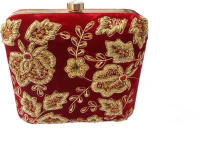 

HimalayaHandicraft Casual, Party, Formal Red Clutch