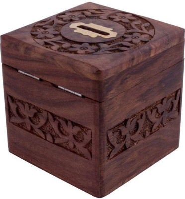 

all crafts art money bankk Coin Bank(Brown)