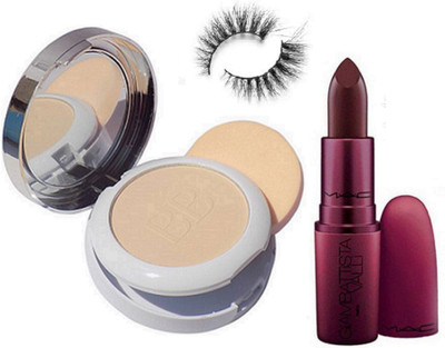 

9 to 5 Eyelashes, Colorbar radiant White UV Fairness Compact With Giambattista Valli Matte Instigator Lipstick(Set of 3)
