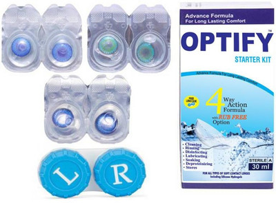 

Optify Color Contact Lens Zero Power Monthly Contact Lens(0, Darkblue-Aqua-Aquablue, Pack of 3)