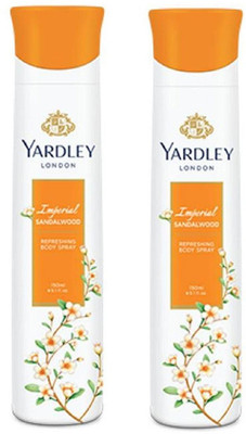 

Yardley Imperial Sandalwood Pack Of 2 Body Spray - For Women(150 ml, Pack of 2)
