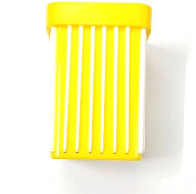 

Generic 2 Compartments Plastic Pen Stand(Yellow, White)