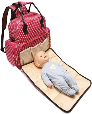 

Baby Essentials Multi Functional Mother Bag Backpack Diaper Bag(Red)