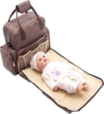 

Baby Essentials Multi Functional Mother Bag Backpack Diaper Bag(Brown)