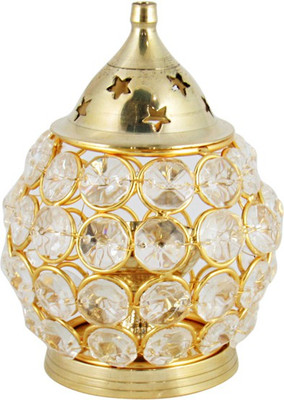 GoldGiftIdeas Decorative Akhand Brass Table Diya(Height: 4.72 inch)