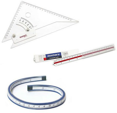 

Isomars Adjustable Set Square Combo Drafting Kit(Pack of 3)