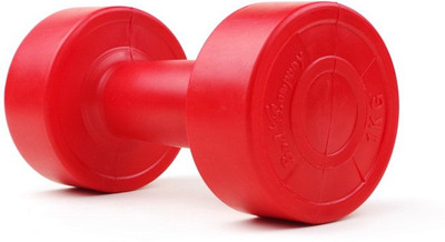 

FACTO POWER RED COLOR 3KG VINYL PLASTIC DUMBELL Fixed Weight Dumbbell(6 kg)