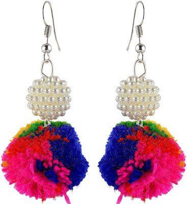 ASHVI Pom Pom Earrings for Women Alloy Tassel Earring ASHVI Pom Pom Earrings for Women Alloy Tassel Earring