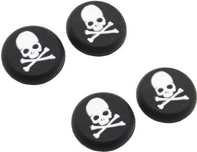 

Everycom Skeleton Design Silicone Thumb Sticks Caps Handle Joystick Grip Cover For With PS4/Xbox 360 Controllers - 2 Pair Gaming Accessory Kit(White, For PS4, Xbox 360)