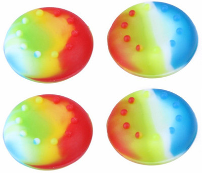 

Everycom Colorful Silicone Thumb Sticks Caps Handle Joystick Grip Cover For With PS4/Xbox 360 Controllers - 2 Pair Gaming Accessory Kit(Rainbow, For PS4, Xbox 360)