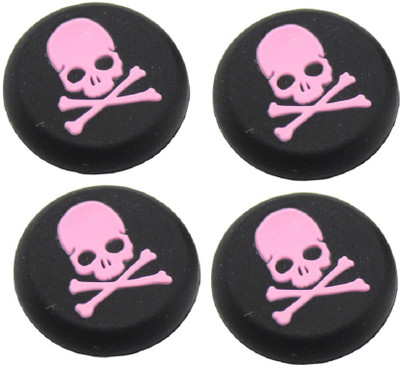 

Everycom Skeleton Design Silicone Thumb Sticks Caps Handle Joystick Grip Cover For With PS4/Xbox 360 Controllers - 2 Pair Gaming Accessory Kit(Pink, For PS4, Xbox 360)