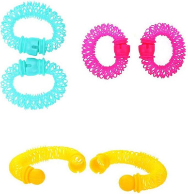 

BOXO Beauty Spiral Curly Ringlets Circles Hair Accessories Hair Styling Tools Roller Rubber Band, 10 Gram, Multicolor Hair Accessory Set(Multicolor)