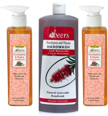 

ABEERS EUCALYPTUS HANDWASH ( PACK OF 2 ) + REFILL PACK(1000 ml, Pump Dispenser, Pack of 3)