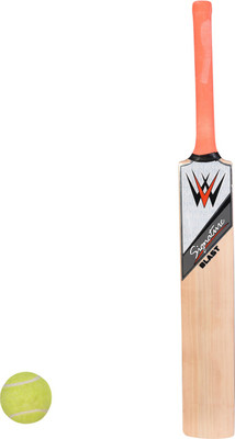

W SIGNATURE BLAST Kashmiri willow Cricket Bat+ 1 Tennis Ball combo Cricket Kit(Bat Size: 6 (Age Group 11 - 13 Years))