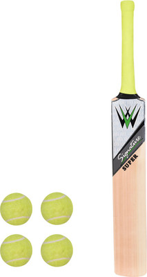 

W SIGNATURE SUPER Kashmiri willow size 6 + 4 Tennis Ball combo Cricket Kit