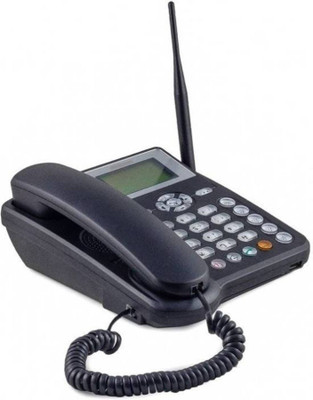 

care 4 SIM Card enabled Wireless Rechargeable Cordless Landline Phone (Black) Corded Landline Phone(Black)