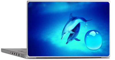 

PRINTCLUB Dolphin Laptop Sticker 15.6 inch-Laptop Skin-2018-191 Vinyl Laptop Decal 15.6
