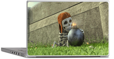 

PRINTCLUB SKULL Laptop Sticker 15.6 inch-Laptop Skin-2018-256 Vinyl Laptop Decal 15.6