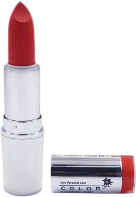

One Personal Care Pro Color | Matte Me Lipstick 102(That Orange!, 3.8 g)