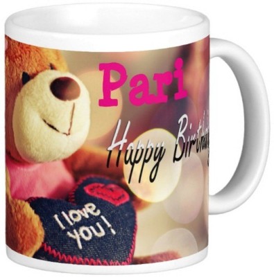 Exocticaa Happy Birthday Pari Ceramic Coffee Mug(325 ml)