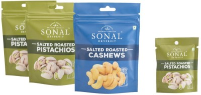 

Sonal Delish Roasted Cashew Pista Nuts Assorted Nuts(192 g, Pouch)