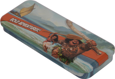 

Disney MOANA MOANA Art MATEL Pencil Box(Set of 1, Multicolor)