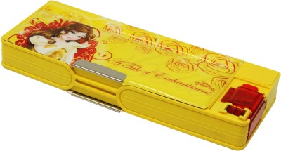 

Disney BELL BELL Art Plastic Pencil Box(Set of 1, Multicolor)