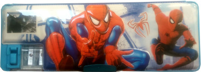 

Shreejee Small Spiderman Art Plastic Pencil Box(Set of 1, Blue)