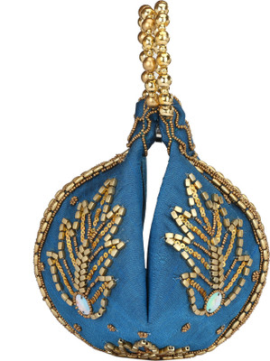 

HimalayaHandicraft Pouch Potli(Blue)