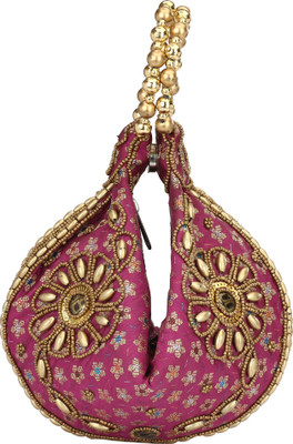 

HimalayaHandicraft Pouch Potli(Pink)