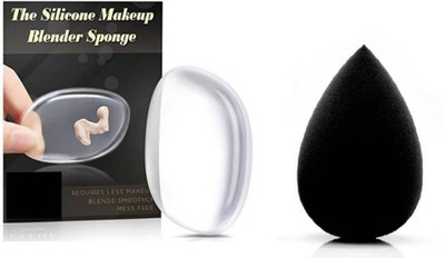 

MITANO Pure Silicone Makeup Jelly Sponge Liquid Foundation Applicator Blender Zero Product Waste Perfect For Face Make Up Tool and Original Beauty Blender Powder Foundation concealer Puff Sponge