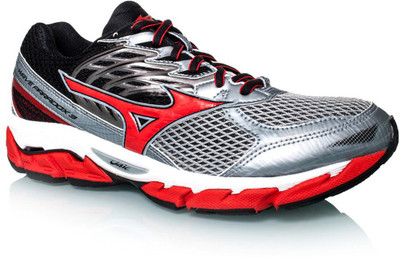 

Mizuno WAVE ENIGMA  Running Shoes For Men(Multicolor, Quarry / high risk red / black