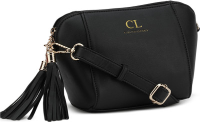 

Carlton London Women Casual Black PU Sling Bag