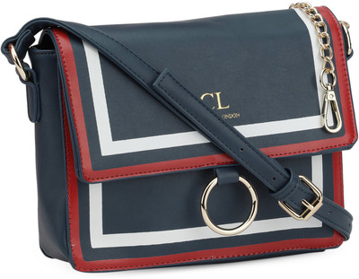 

Carlton London Women Casual Blue PU Sling Bag