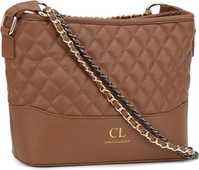 

Carlton London Women Casual Brown PU Sling Bag
